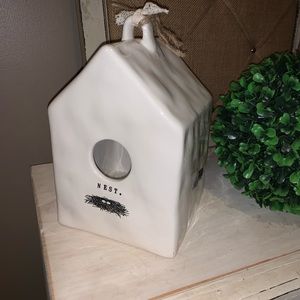Rae Dunn Rare 4 sided nest birdhouse